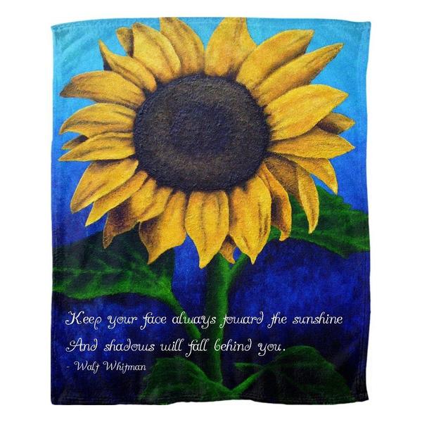 600x600 Face The Sun With Walt Whitman Quote - Walt Whitman Painting