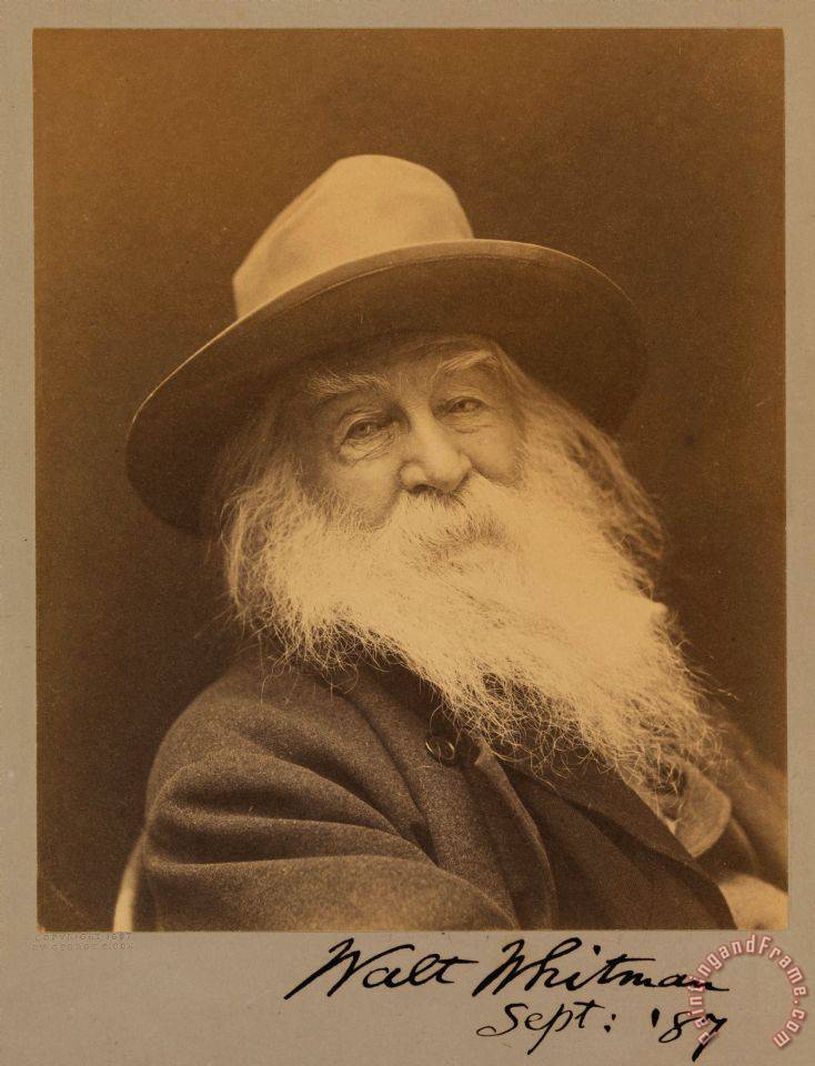 734x960 George C. Cox Walt Whitman Painting - Walt Whitman Painting
