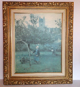 275x300 Irish Walter Osborne 1883 Oil Painting Apple Picking Canvas - Walter Painting