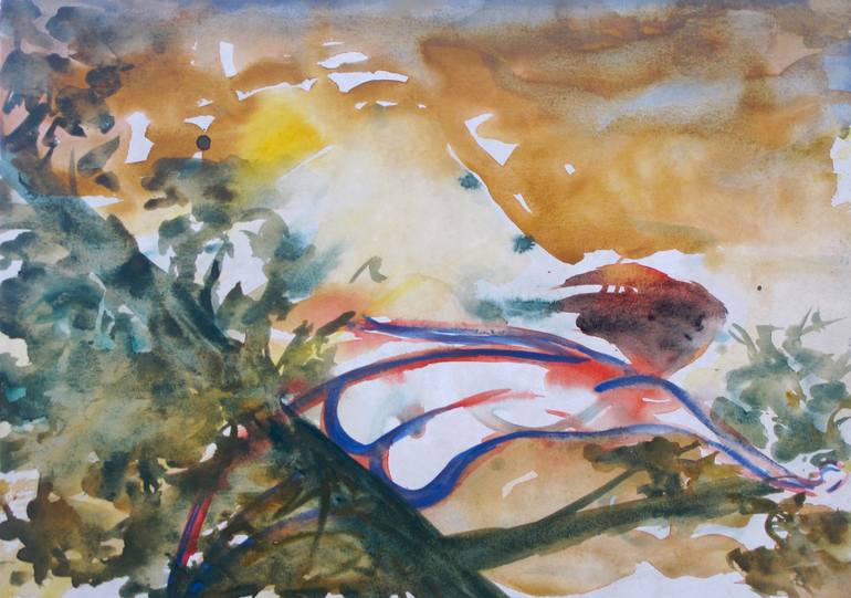 770x541 Saatchi Art Bum In Tree Painting By Son Walter - Walter Painting