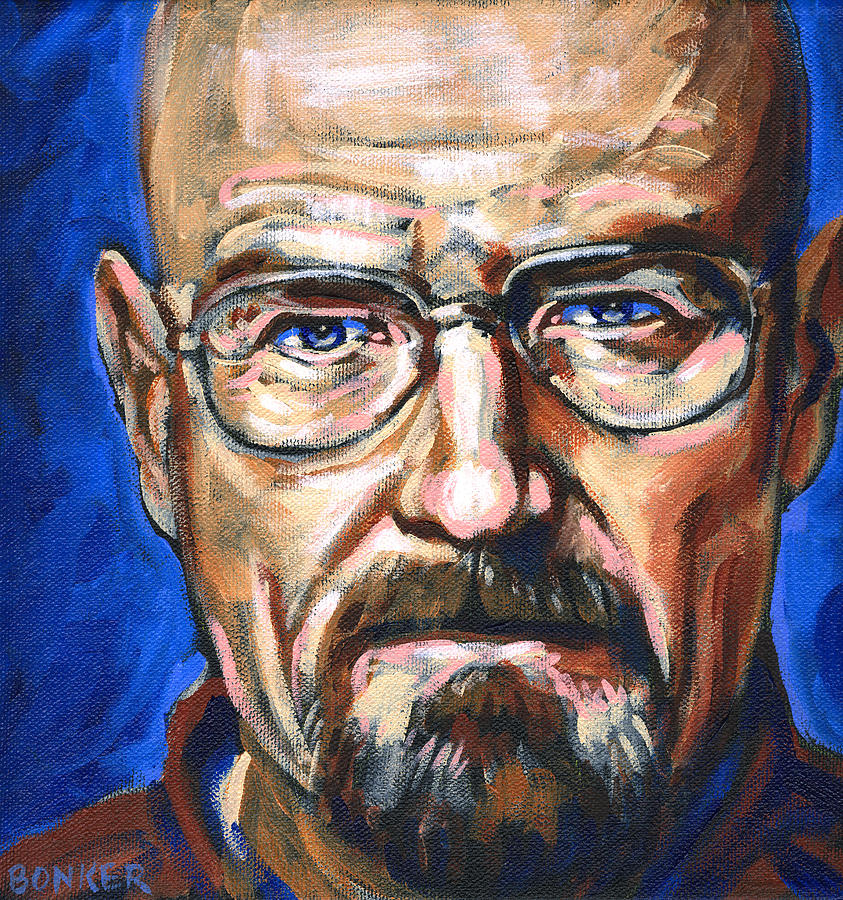 843x900 Walter White Painting By Buffalo Bonker - Walter Painting