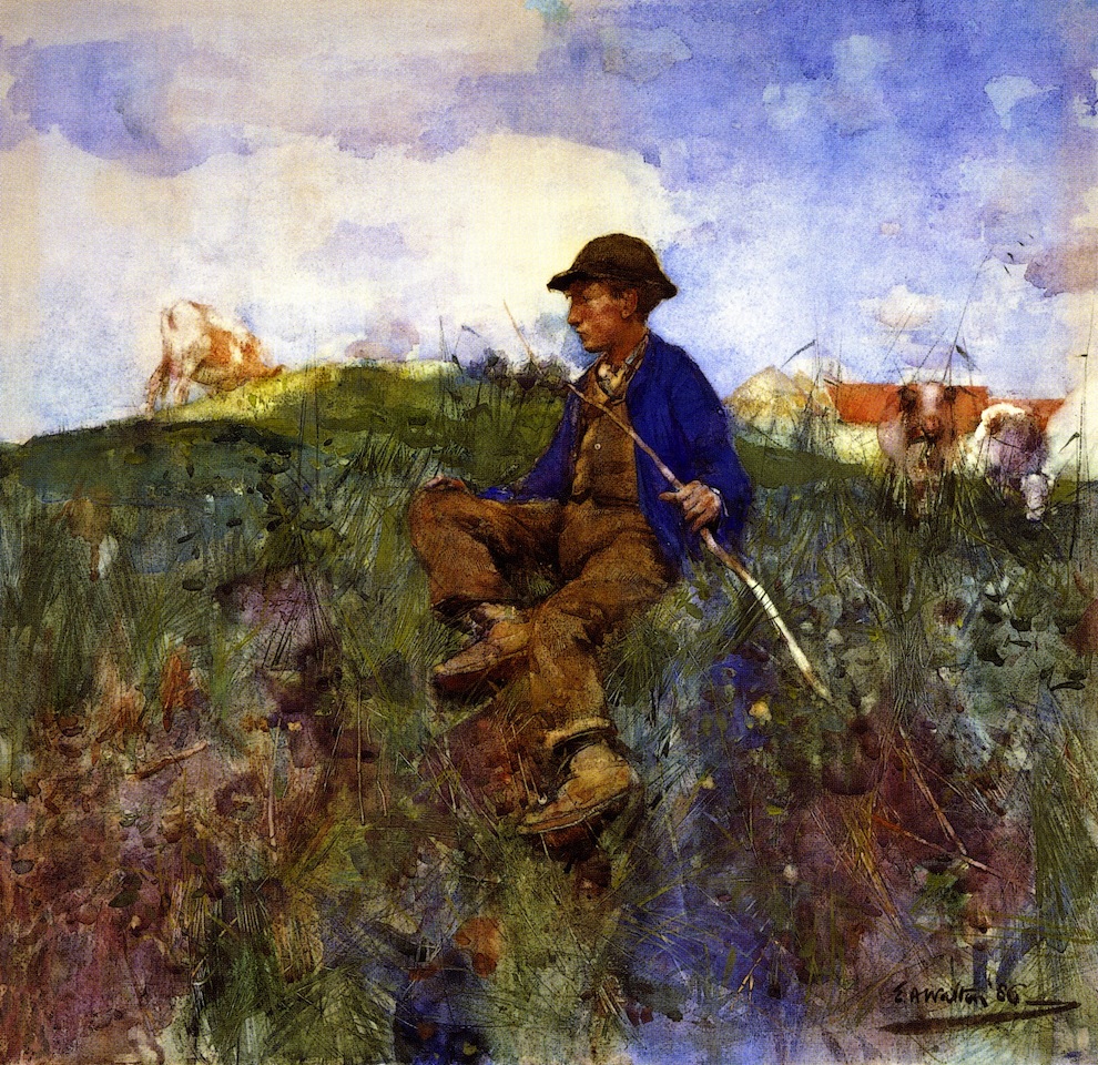 990x960 The Herd Boy Painting Edward Arthur Walton Oil Paintings - Walton Painting
