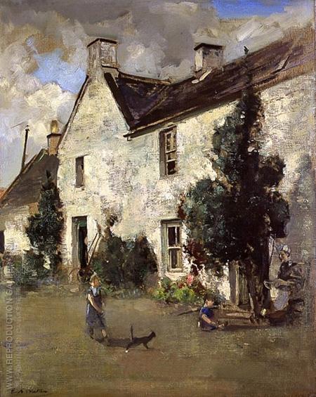 450x565 The White House New Abbey By Arthur Walton - Walton Painting