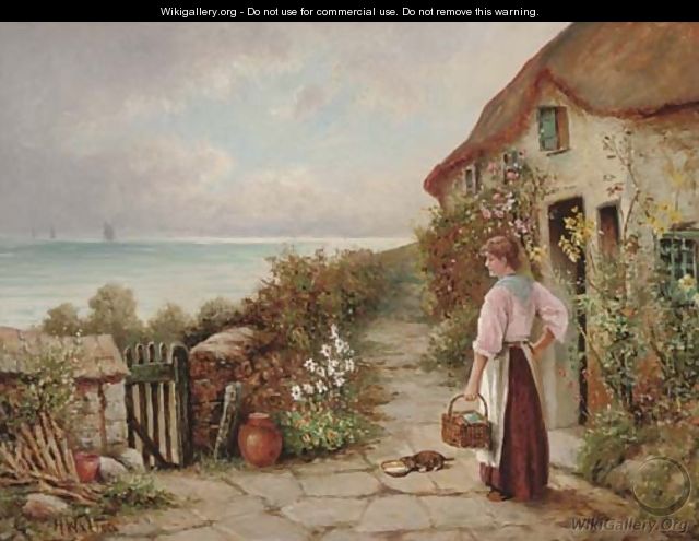 640x495 The Seaside Cottage - Walton Painting