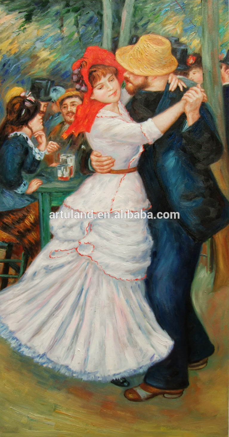768x1464 High Quality Impressionist Beautiful Waltz Dancing Girl Painting - Waltz Dance Painting