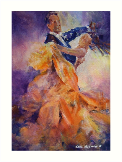 413x549 Ballroom Dancing Dance Art Gallery 32 The Waltz Art Prints By - Waltz Dance Painting