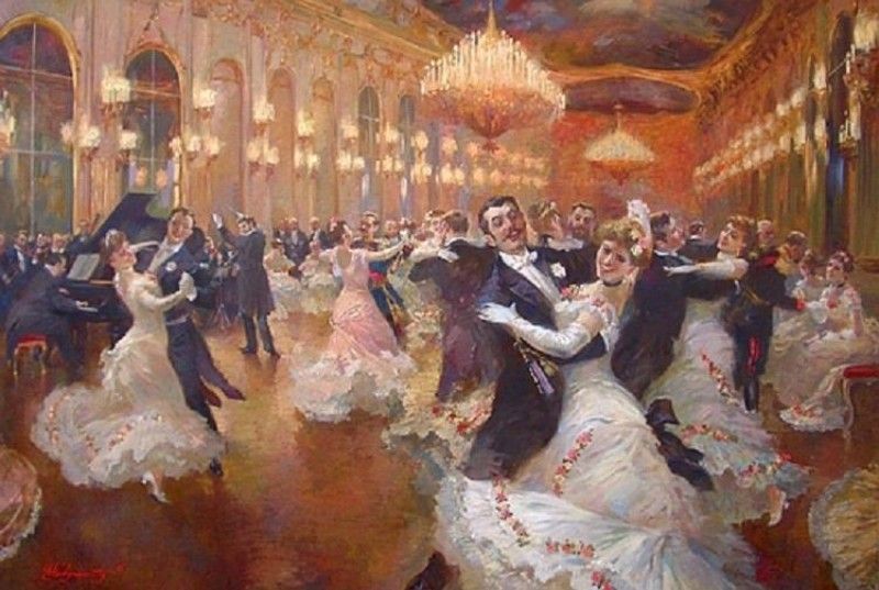 800x537 El Vals Vienc3a9s Pintura De Vladimir Pervunensky.jpg - Waltz Dance Painting
