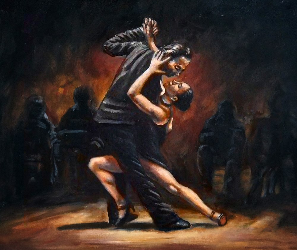 1000x842 Buy Dance Of Passion By Community Artists Group@ Rs. 3090. Code - Waltz Dance Painting