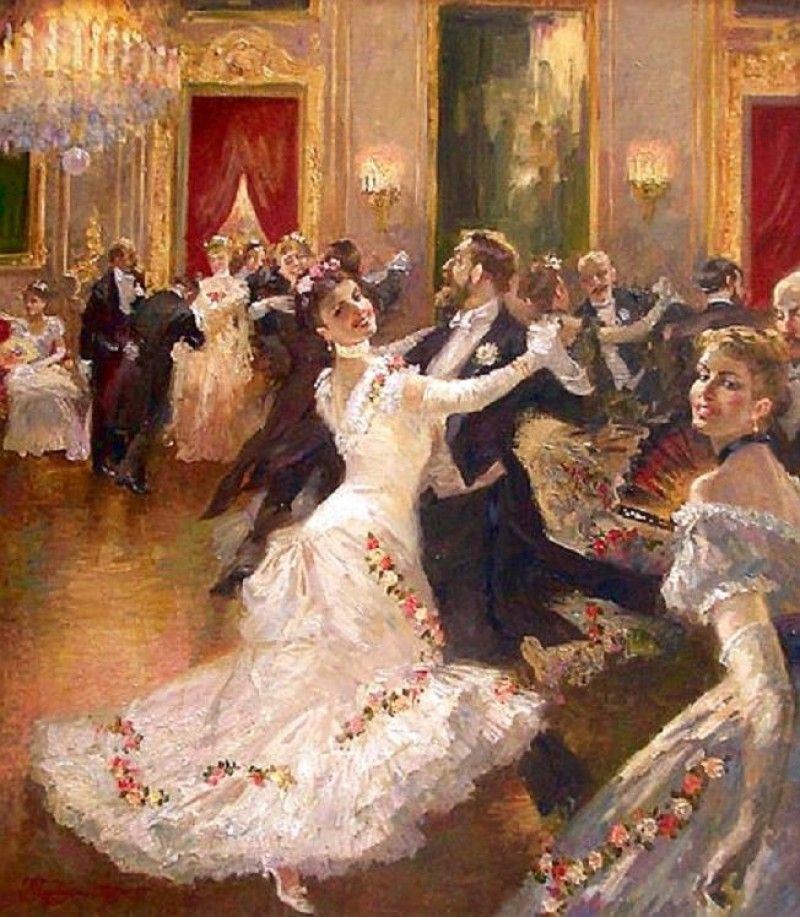 800x917 The Waltz All Of Them Are By Vladimir Pervuninsky Dance Art - Waltz Painting