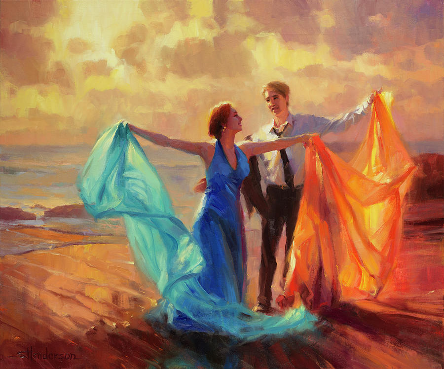 900x748 Evening Waltz Painting By Steve Henderson - Waltz Painting