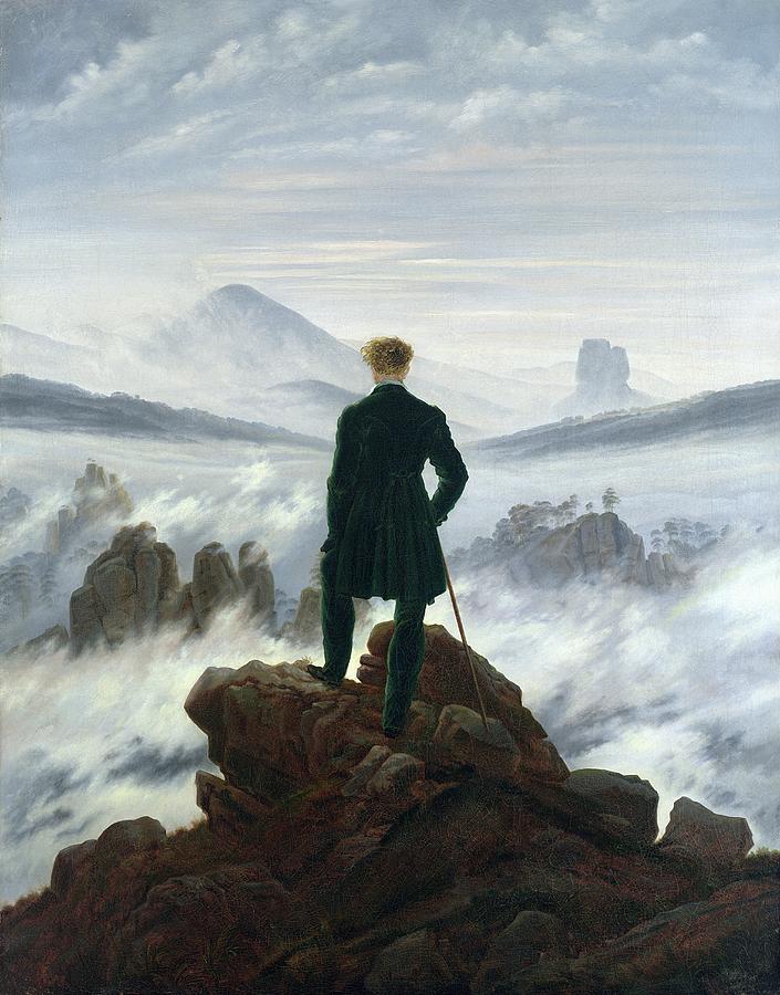 705x900 The Wanderer Above The Sea Of Fog Painting By Caspar David Friedrich - Wanderer Above The Sea Of Fog Painting