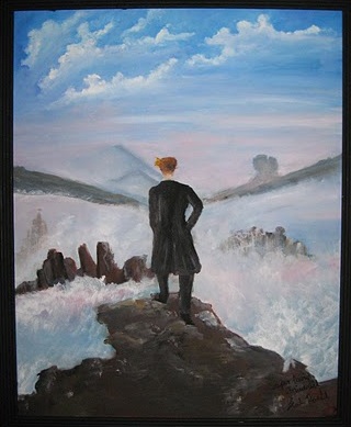 320x389 Wanderer Above The Sea Of Fog By Stickyroehl - Wanderer Above The Sea Of Fog Painting