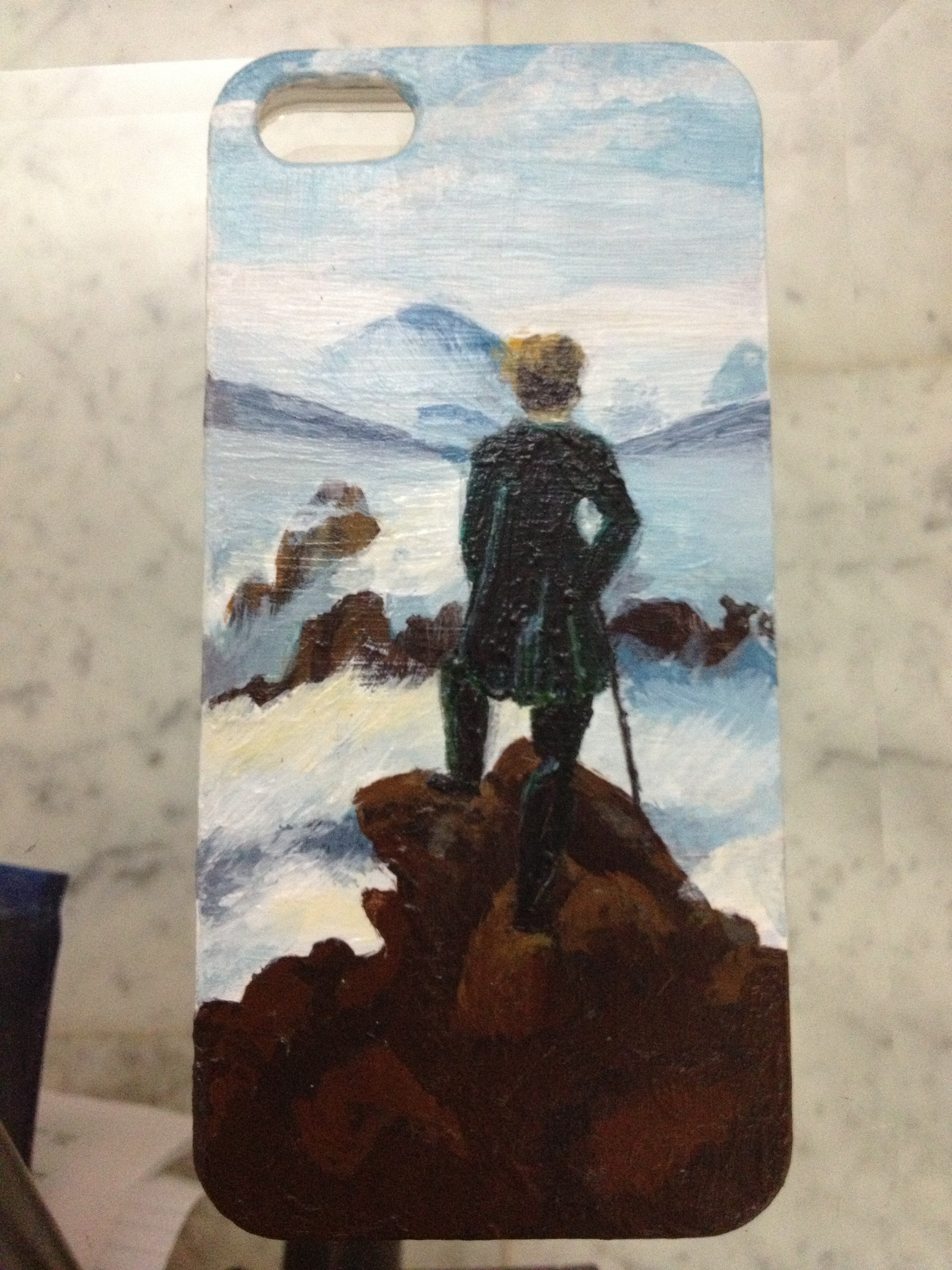 2448x3264 Wanderer Above The Sea Of Fog Callmepaint - Wanderer Above The Sea Of Fog Painting