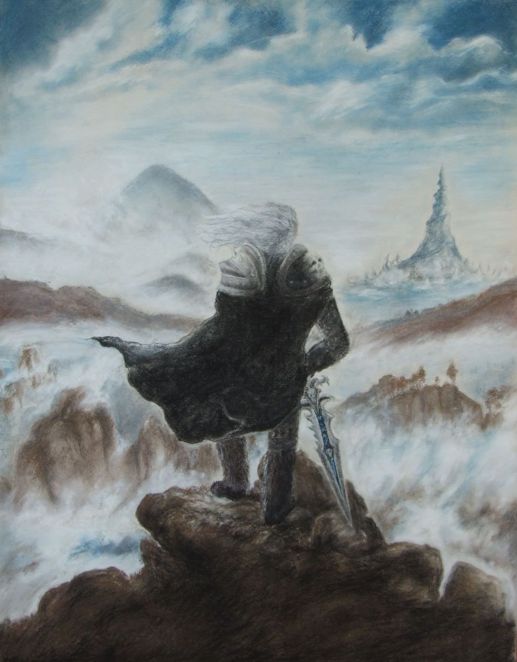 Wanderer Above The Sea Of Fog Painting at PaintingValley.com | Explore ...