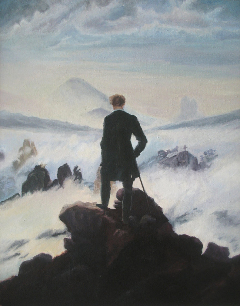 792x1009 Wanderer Above The Sea Of Fog By Adriengnotpiy - Wanderer Above The Sea Of Fog Painting