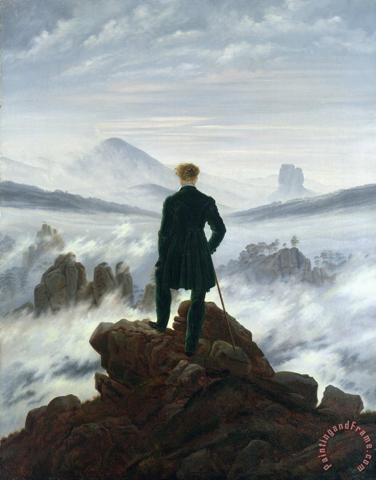 753x960 Caspar David Friedrich The Wanderer Above The Sea Of Fog Painting - Wanderer Above The Sea Of Fog Painting