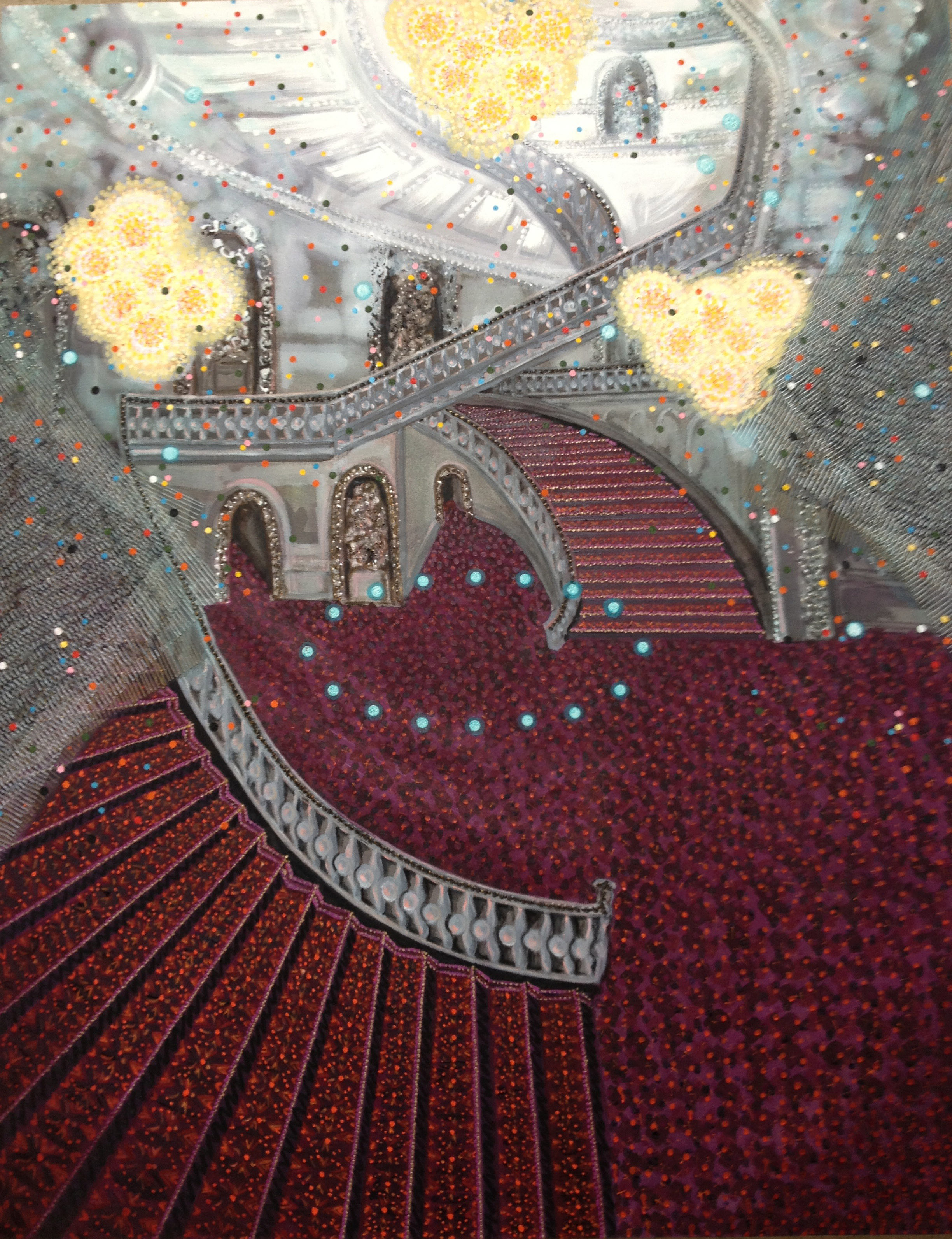 2448x3184 Visiting Artist Michiko Itatani Donates Large Painting To Goshen - Wanderlust Painting