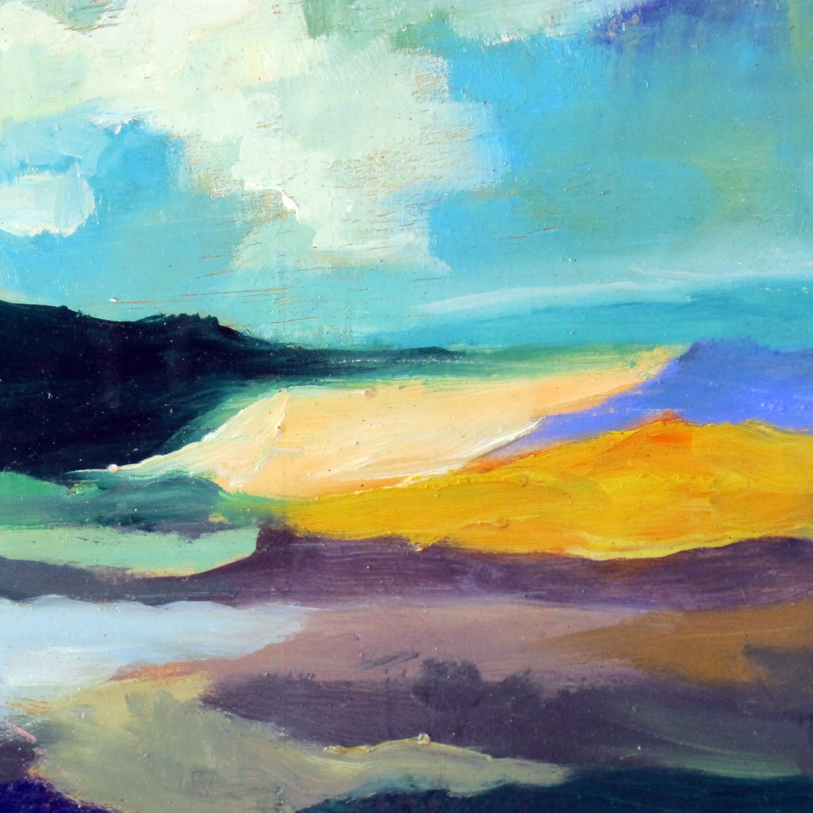 2736x2736 Wanderlust Painting, Original Art, Abstract Landscape, Cloud - Wanderlust Painting