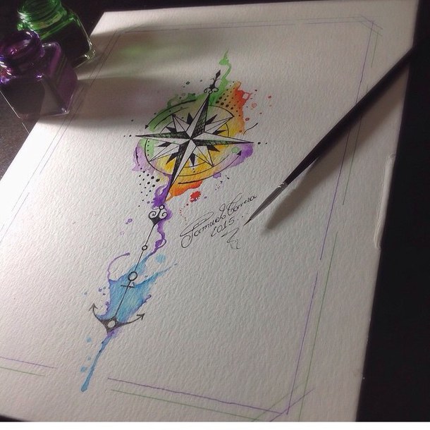 610x610 Art, Painting, Wanderlust, Watercolor - Wanderlust Painting