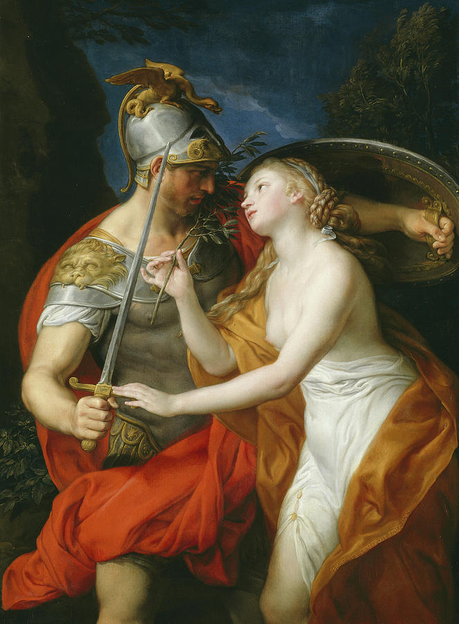 663x900 Peace And War Painting By Pompeo Girolamo Batoni - War And Peace Painting