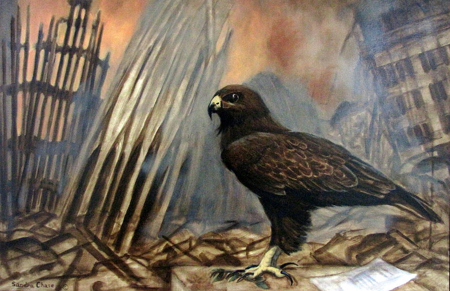 900x583 Either Peace Or War Painting By Sandra Chase - War And Peace Painting