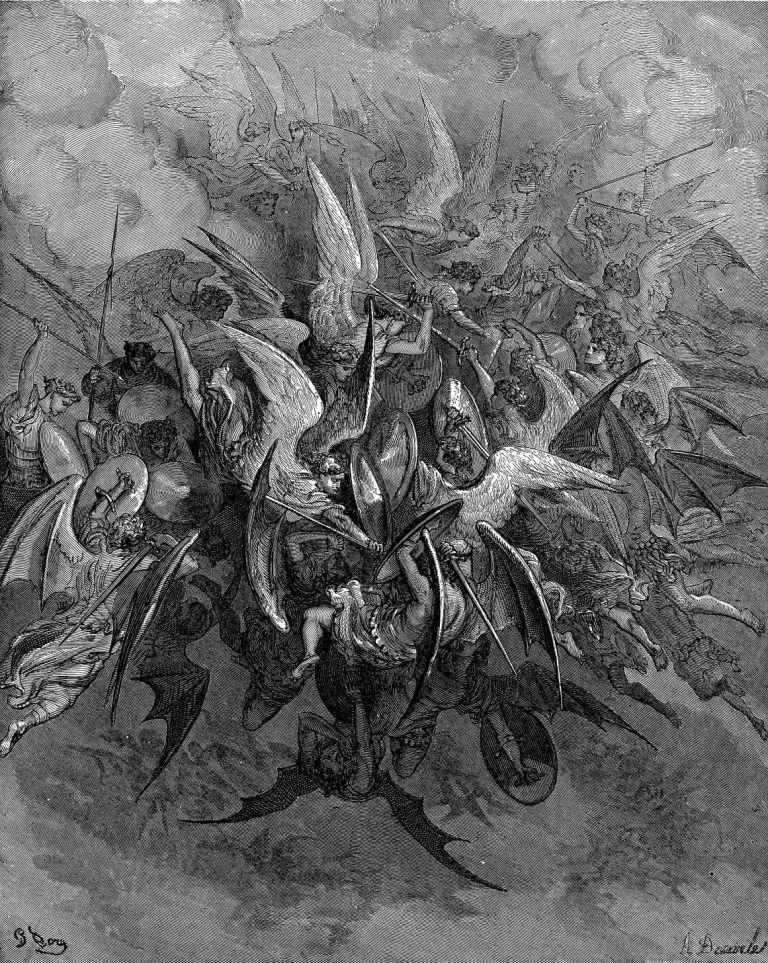 War In Heaven Painting