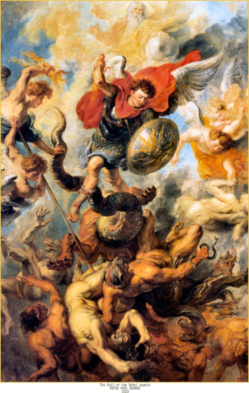 800x1265 St. Michael And The Fall Of The Rebel Angels War In Heaven - War In Heaven Painting