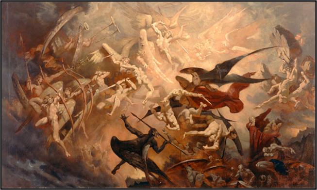 653x392 War In Heaven The Gospel Armor - War In Heaven Painting