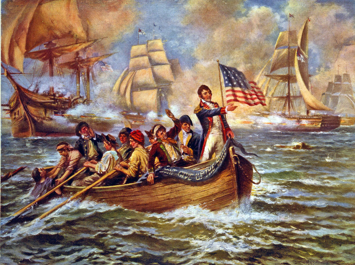 1200x898 The Battle Of Lake Erie In The War Of 1812 Argunners - War Of 1812 Painting