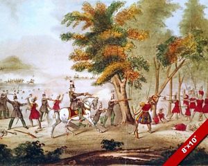 300x240 Battle Of The Thames Shawnee Tecumseh Painting War Of 1812 Art - War Of 1812 Painting