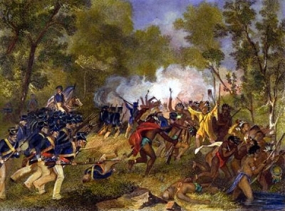 400x296 Battle Of Tippecanoe - War Of 1812 Painting