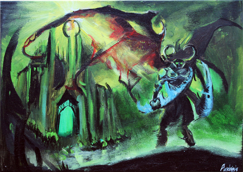 1023x724 World Of Warcraft Painting By Andrinja - Warcraft Painting