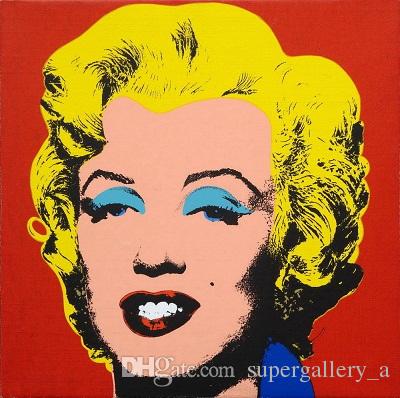400x398 Framed Andy Warhol Marilyn Monroe,genuine Hand Painted Famous - Warhol Painting
