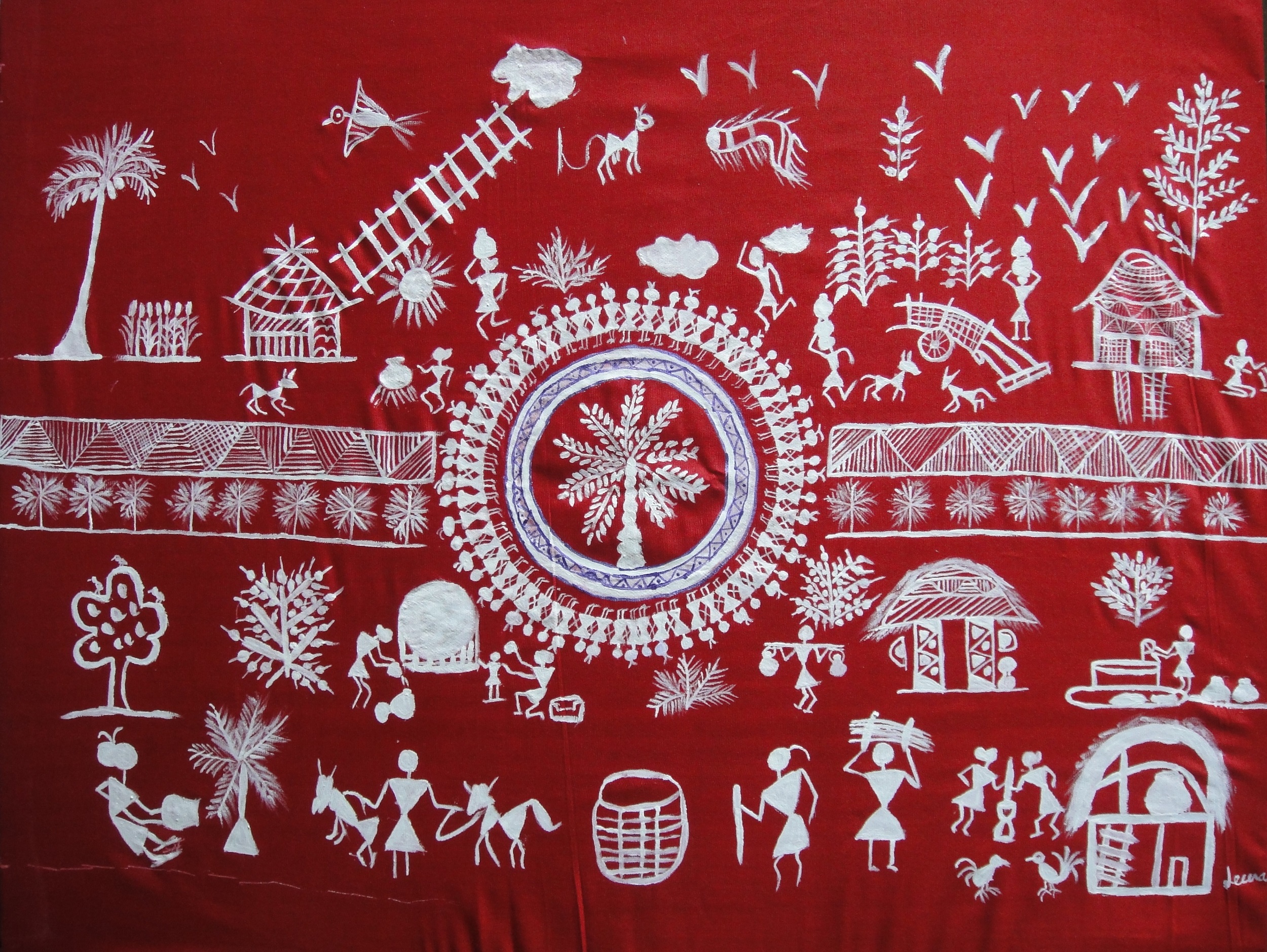 2500x1880 Tribal Artwork From India The Art And Craft Gallery - Warli Painting
