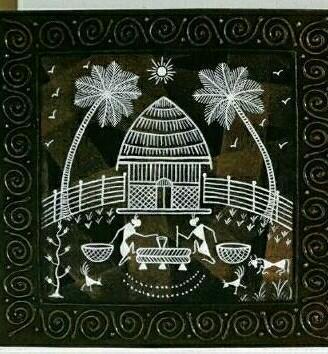 328x354 Warli Painting - Warli Painting