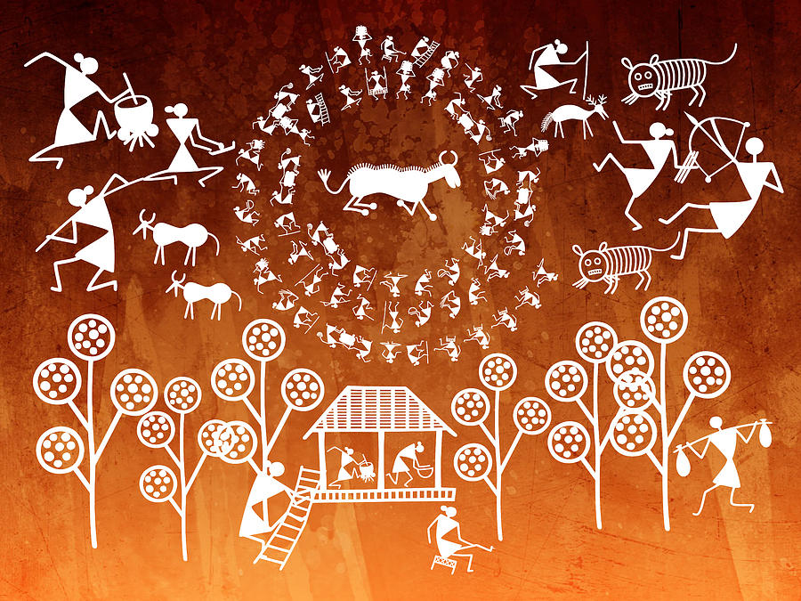 900x675 Warli Paintings A Timeless Folk Art Form Of India - Warli Painting