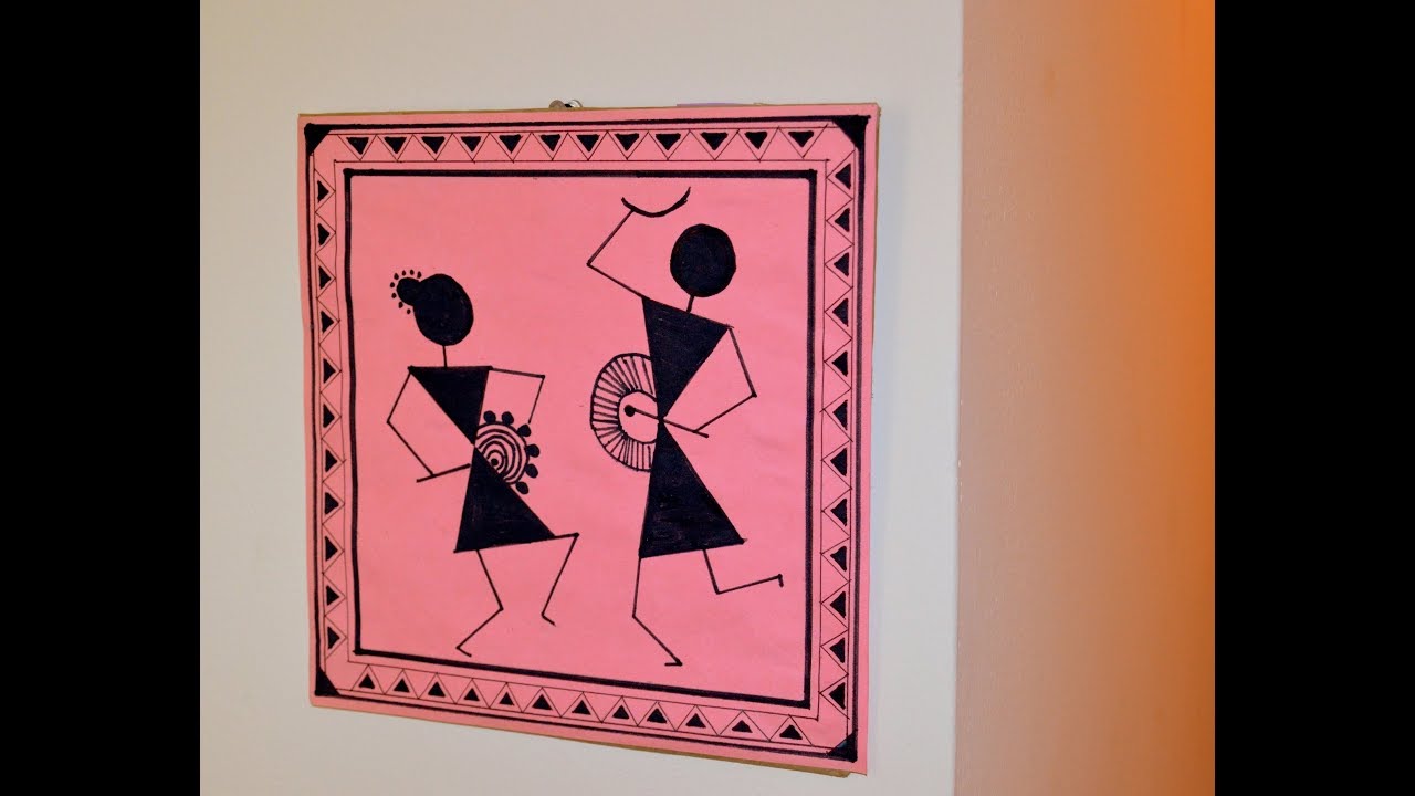 Warli Painting On Canvas At PaintingValley Com Explore Collection Of   Warli Painting On Canvas 16 