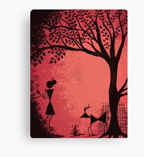 210x230 Warli Canvas Prints Redbubble - Warli Painting On Canvas