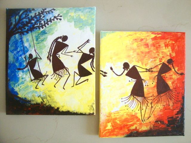 640x480 Warli Paintings Images - Warli Painting On Canvas