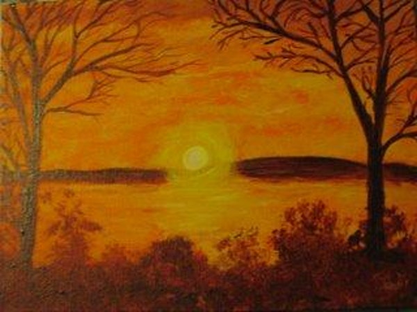 600x450 Warm Landscape - Warm Painting