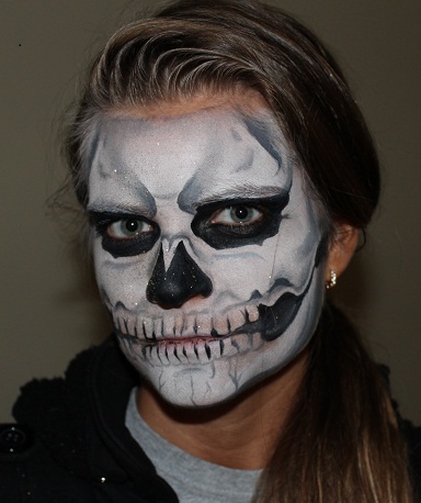 384x458 Face Painting Tiger, Face Painting Skull, Face Painted Warrior - Warrior Face Painting