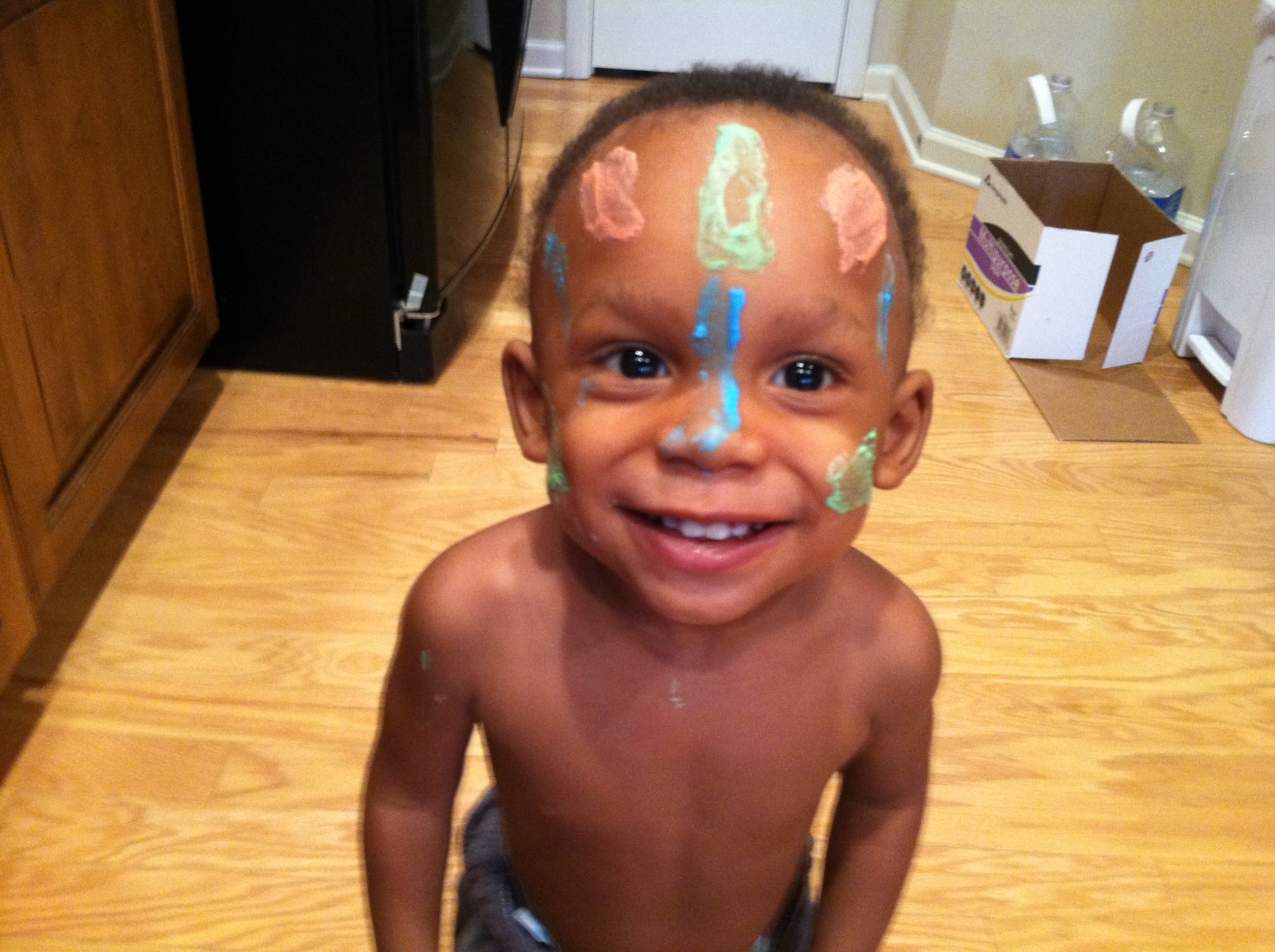 2592x1936 Diy Face Painting For My Little Warrior Beacon Villages - Warrior Face Painting