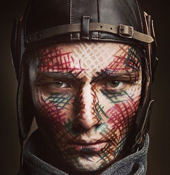 583x601 Face Paint Warrior Body And Face Paint Face, Adult - Warrior Face Painting