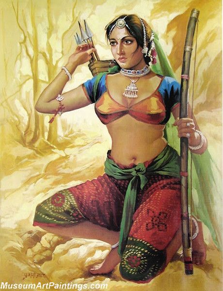 460x600 Paintings Of Women - Warrior Woman Painting