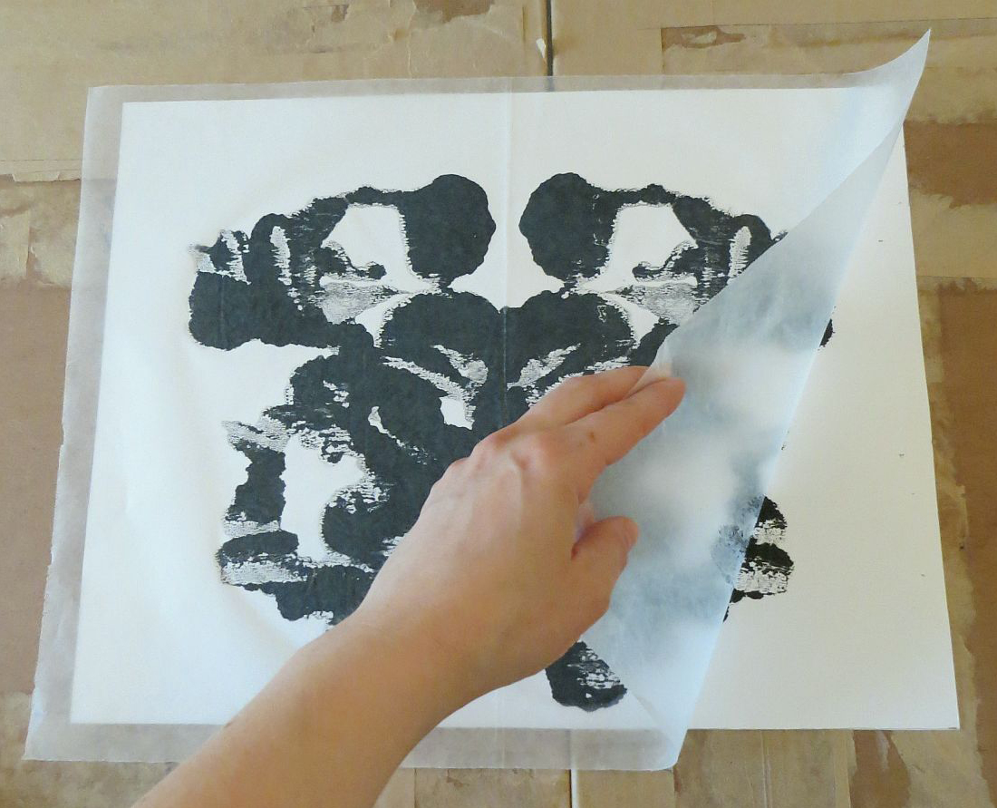 1100x891 Diy Decor Tutorial Rorschach (Inkblot) Wall Art The Decor Guru - Warshak Painting