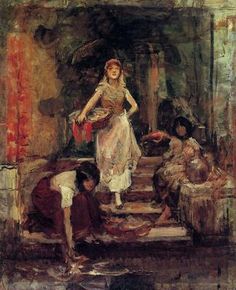 236x290 Arkhipov, Abram Jefimowitsch (1862 1930) - Washer Woman Painting