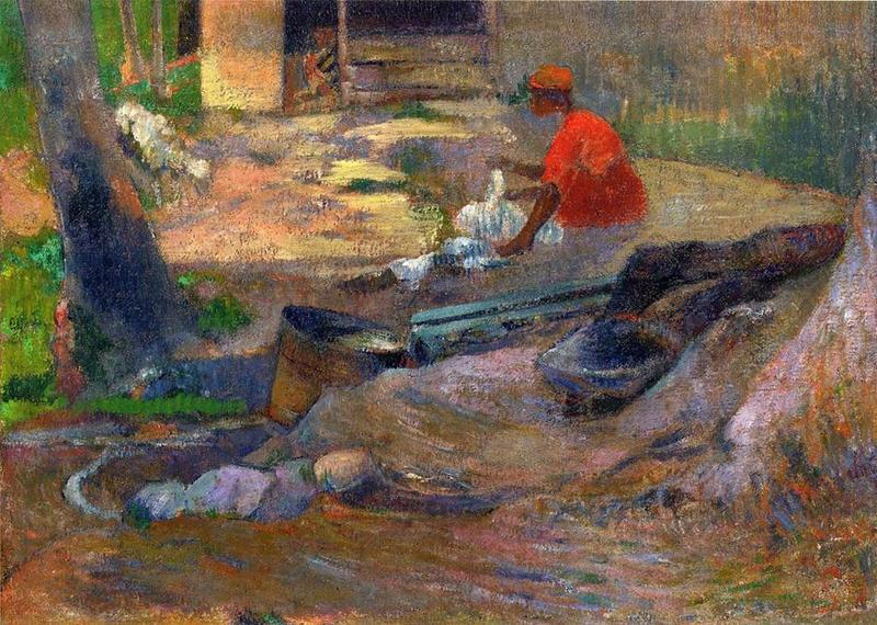 800x570 Artwork By Paul Gauguin - Washer Woman Painting