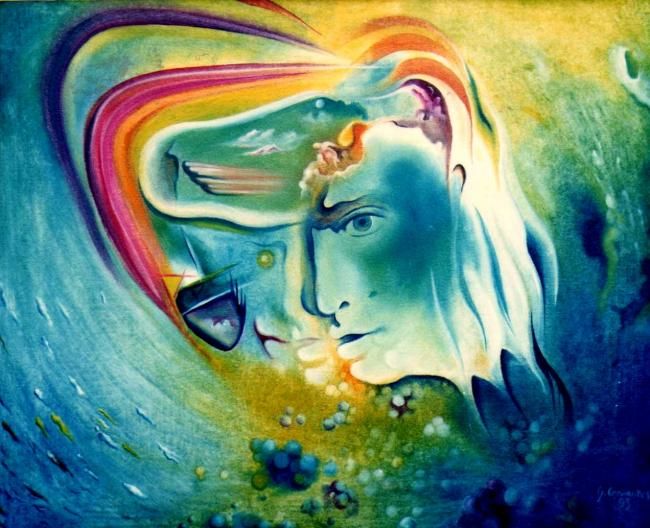 650x528 Life In A Washing Machine. (Axis) - Washing Machine Painting