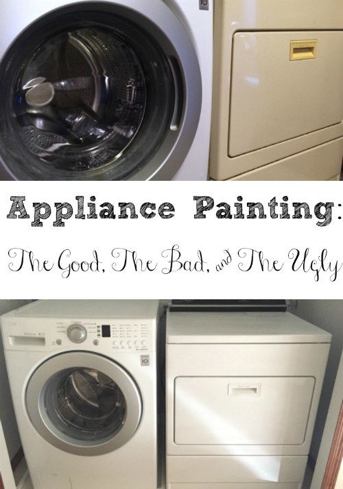 500x714 Make An Old Dryer Match A New Washer With These Tips On Painting - Washing Machine Painting