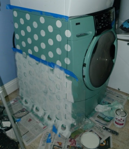444x512 Try It Tuesday How To Paint A Washing Machine M Is For Mama - Washing Machine Painting